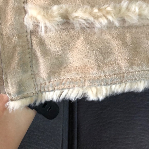 WILSONS LEATHER Tan Suede and Faux Fur Coat Size M - Picture 13 of 14